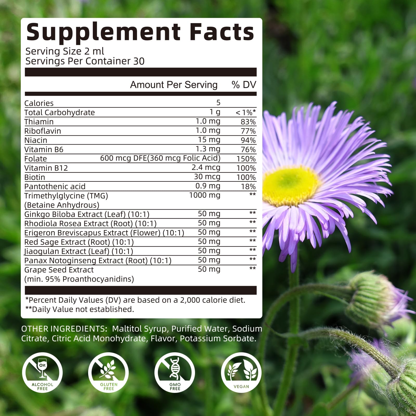 BBEEAAUU TMG 2 oz pack offers a compact daily supplement option.