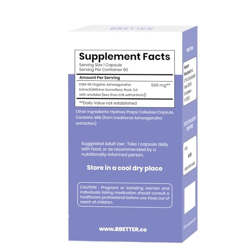 BBETTER Ashwagandha capsules offer convenient, clean mood and energy support.