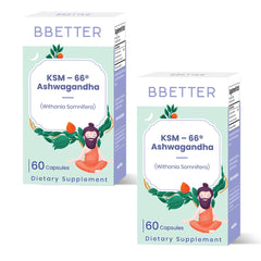 BBETTER Ashwagandha KSM-66 bottle for calm support and lab-tested quality.