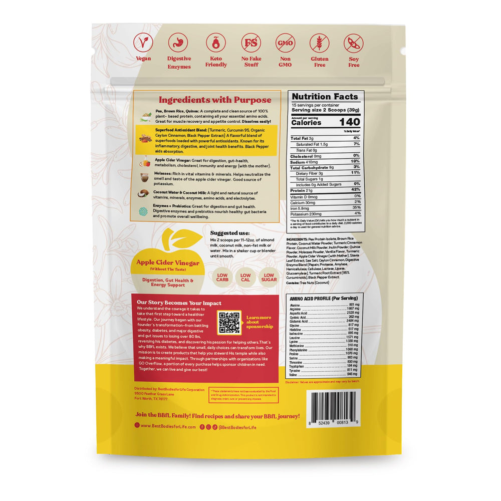 BBfL all-in-one shake ready to mix in the morning routine