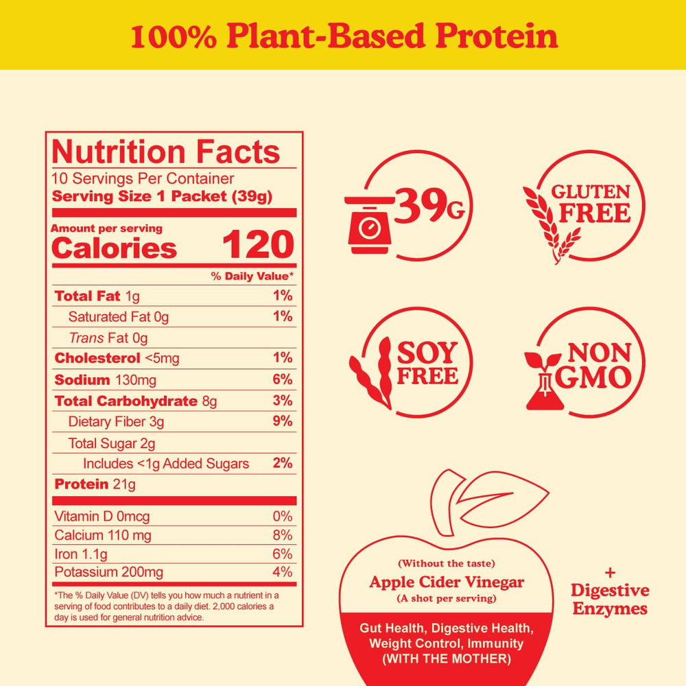 BBfL Apple cider vinegar and prebiotics in the shake for digestive balance