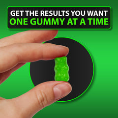 BBS Best Beard Stuff gummy closeup reveals chewy texture and easy daily intake.