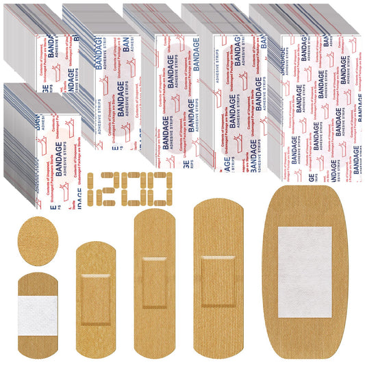BBTO assorted bandages in a 1200-pack for versatile wound protection