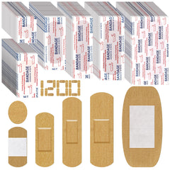 BBTO assorted bandages in a 1200-pack for versatile wound protection