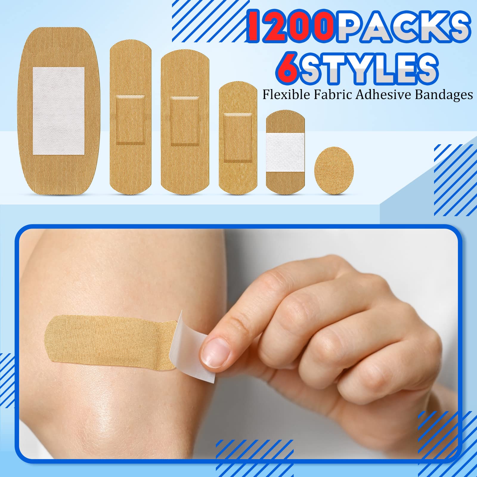 BBTO fingertip bandages in multiple sizes for precise small-area protection