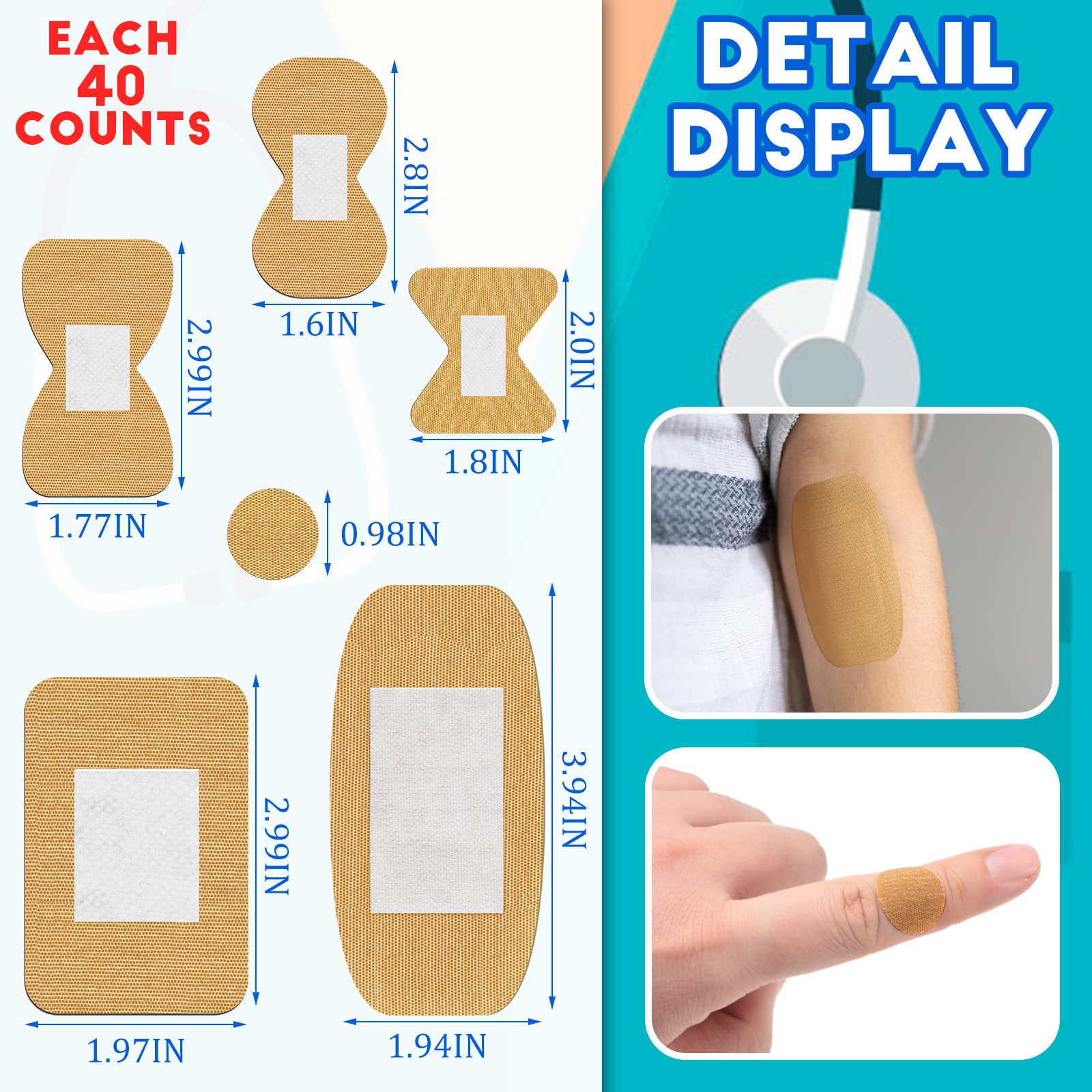 BBTO knuckle bandages with flexible wrap for secure fit.
