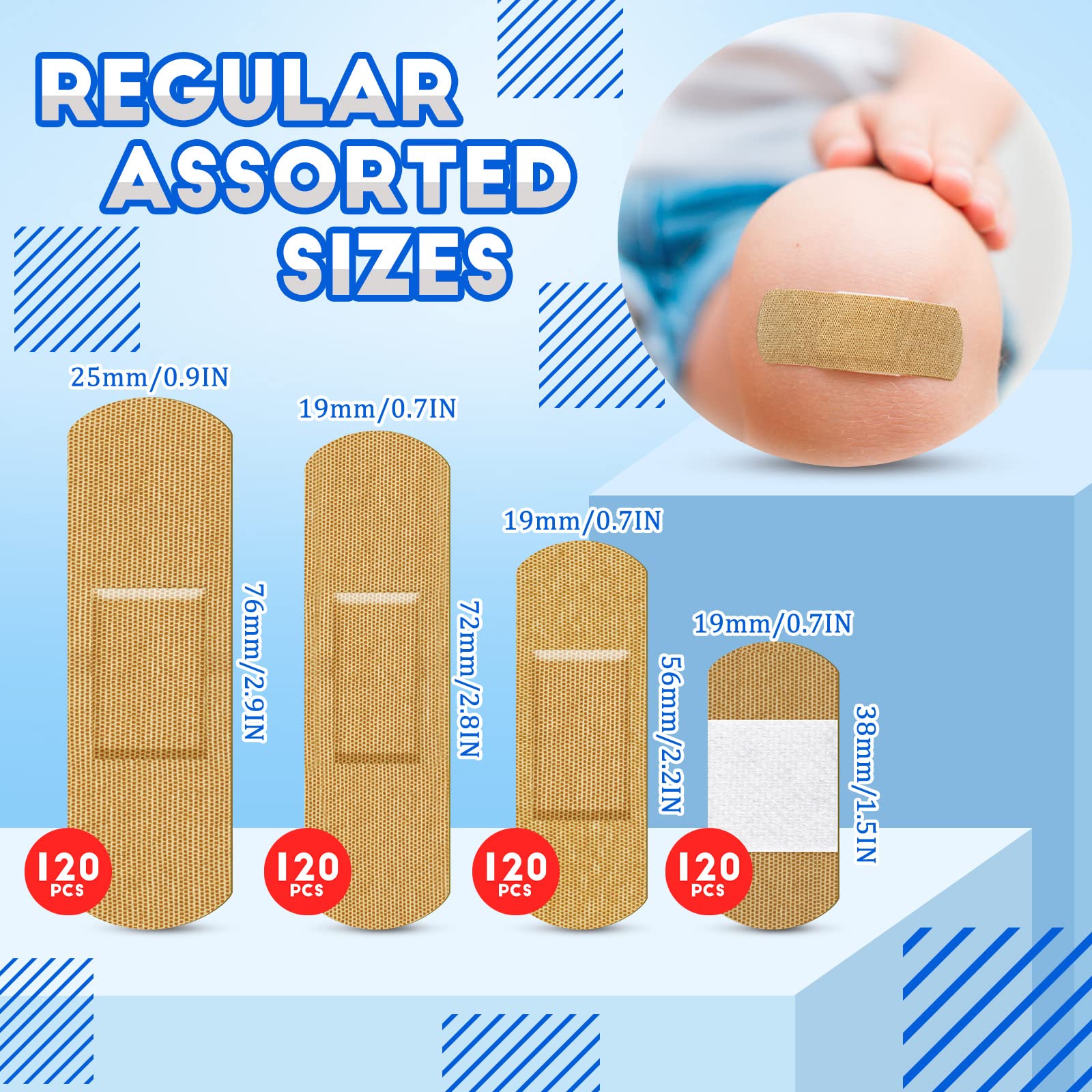 BBTO round cloth bandages offering comfortable fingertip protection