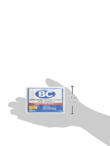 BC Aspirin powder usage close-up suitable for temporary aches