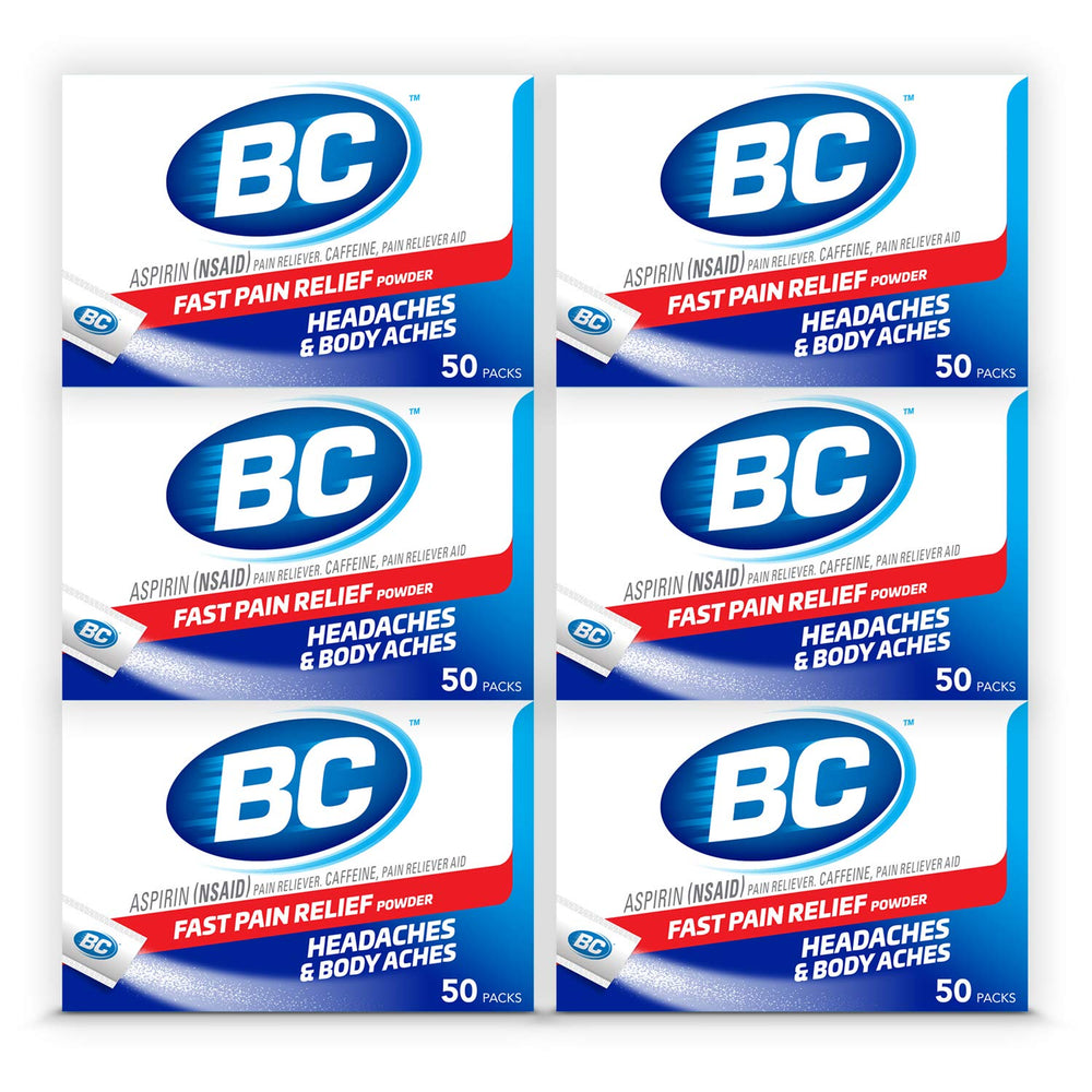 BC Powder Original Strength sticks in a pack side view for on-the-go relief.