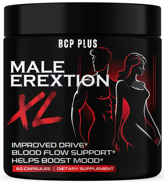 BCP PLUS MalePlus Performance bottle front view highlighting fast blood flow
