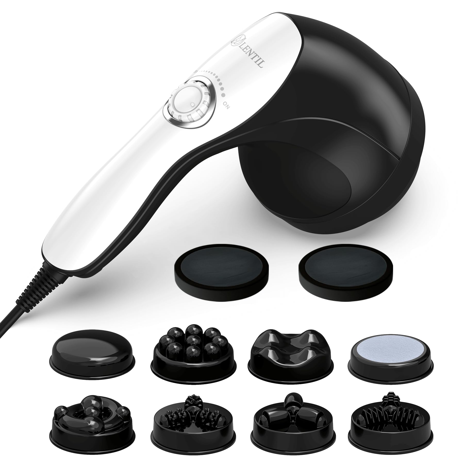 BDLENTIL cellulite massager with eight heads for full-body treatment and lymphatic drainage.