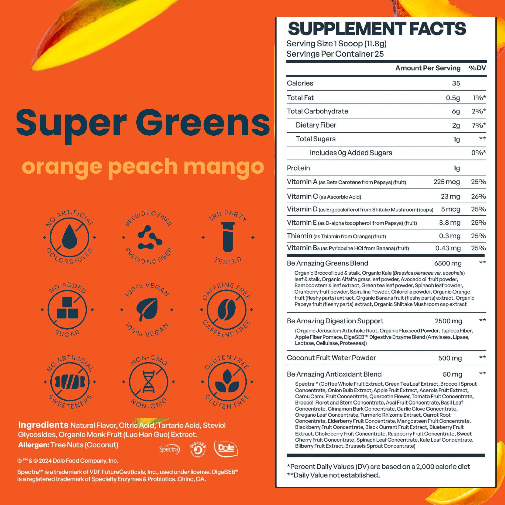 BE AMAZING Super Greens shake with one scoop for a convenient greens boost.