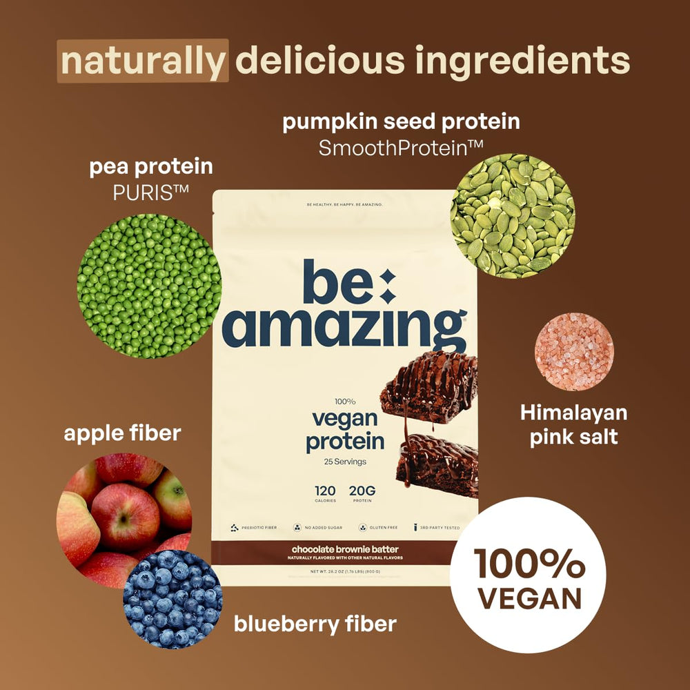 Be Amazing Vegan Protein flavor lineup including Dole Whip Pineapple
