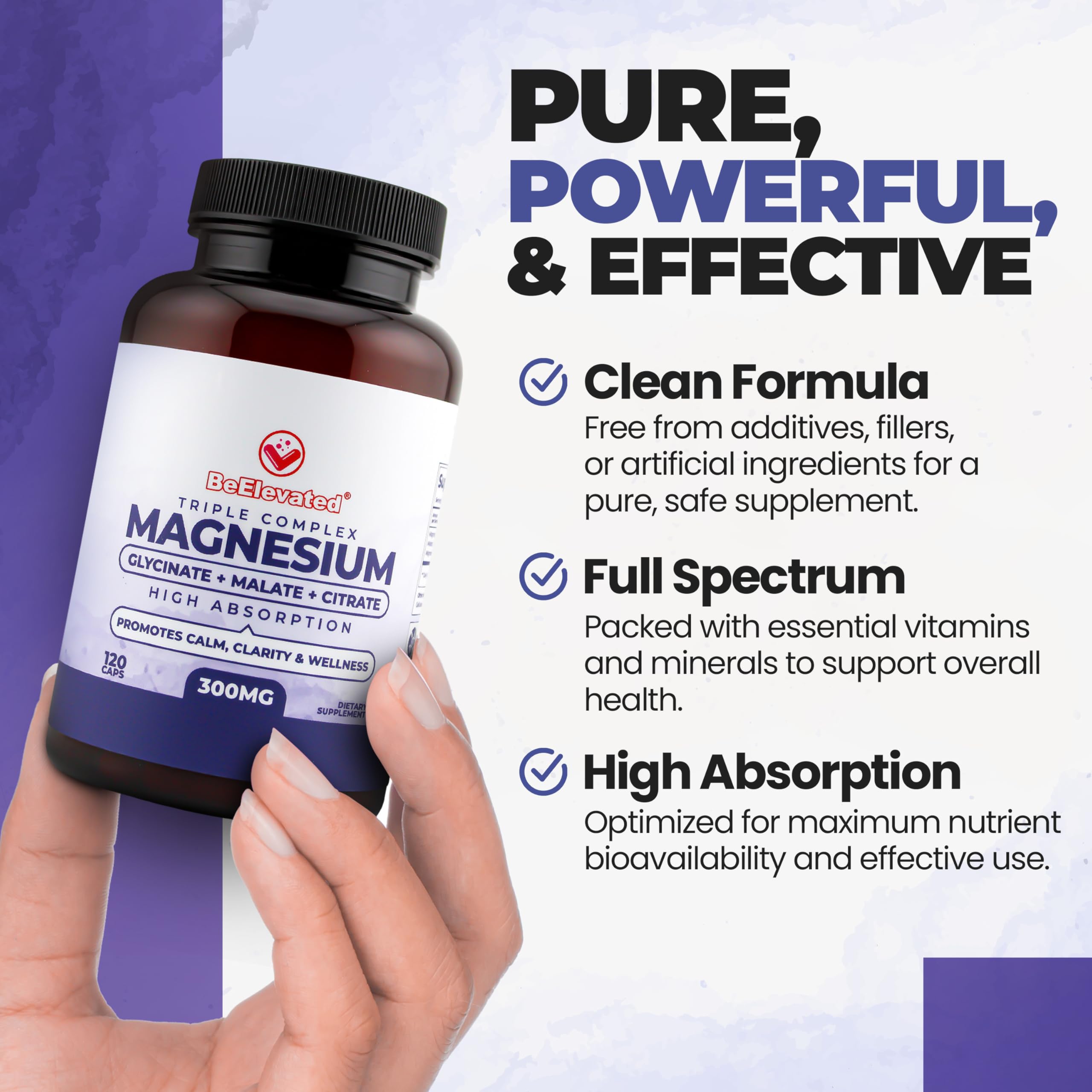 BeElevated Triple Magnesium daily-use scene demonstrates easy routine.