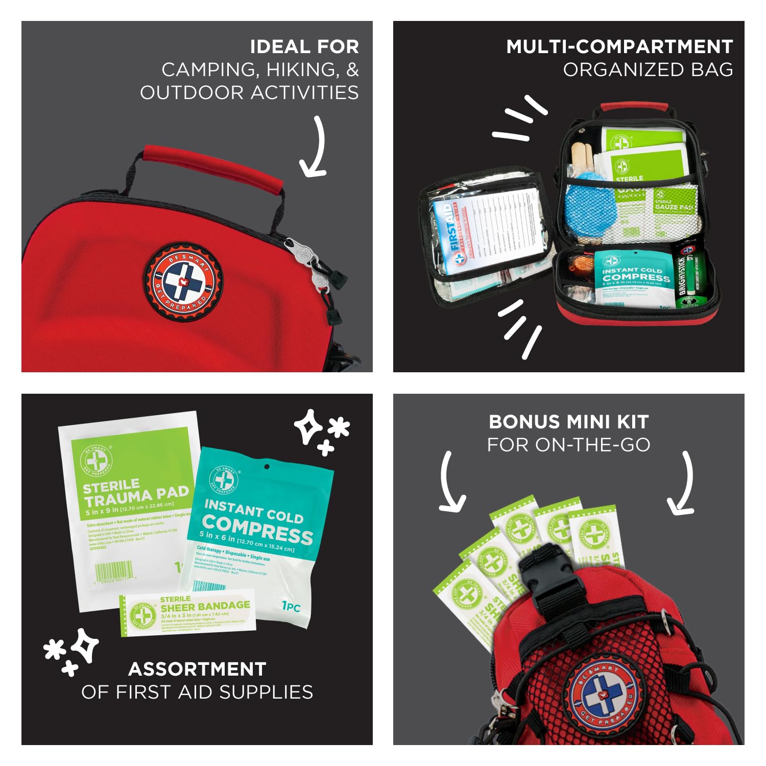 Be Smart Get Prepared antiseptic items and cleaning supplies for sanitation.