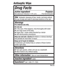 Be Smart Get Prepared antiseptic wipes for quick surface sanitization on the go.