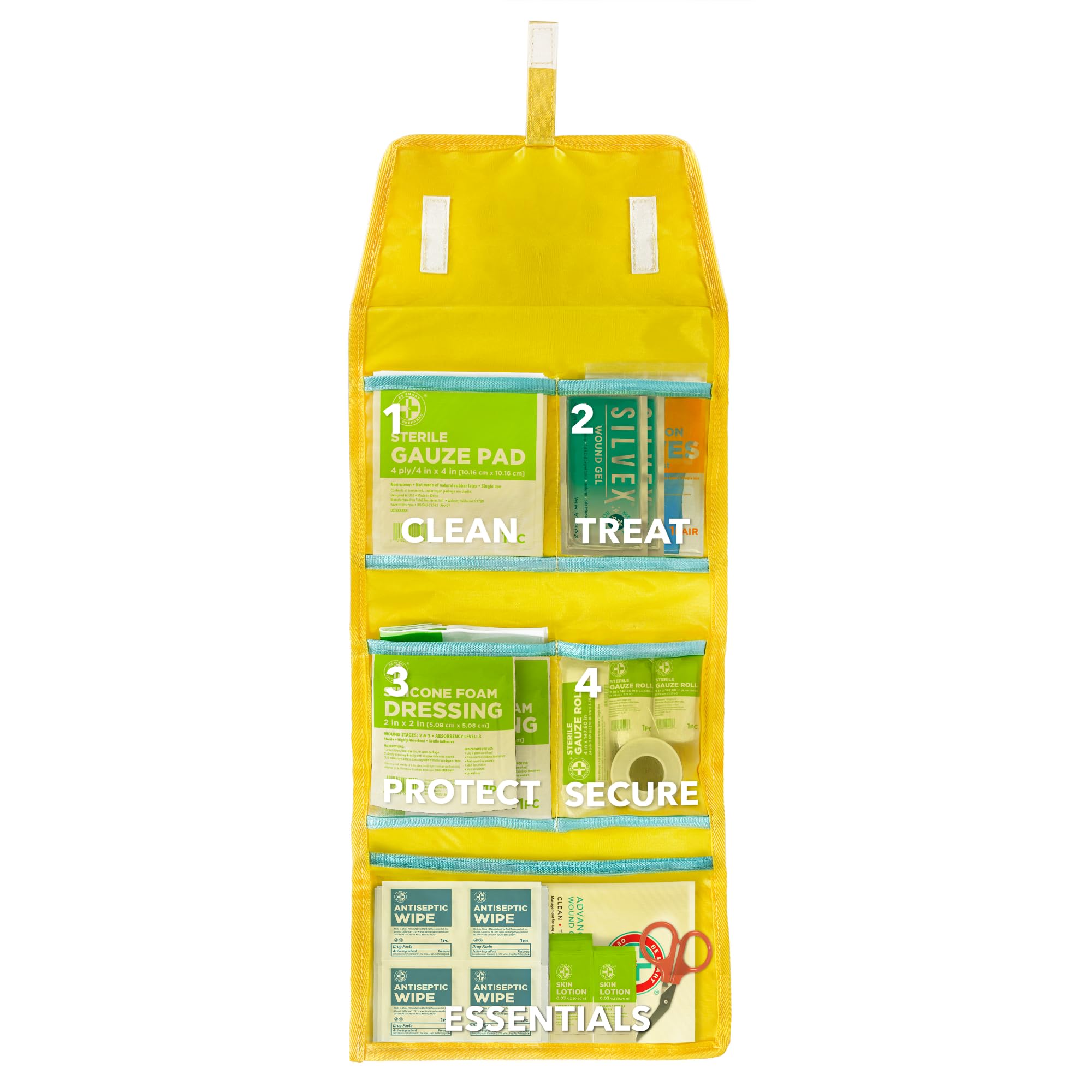 Be Smart Get Prepared silicone foam dressing 2x2 provides strong adhesion and leak protection.