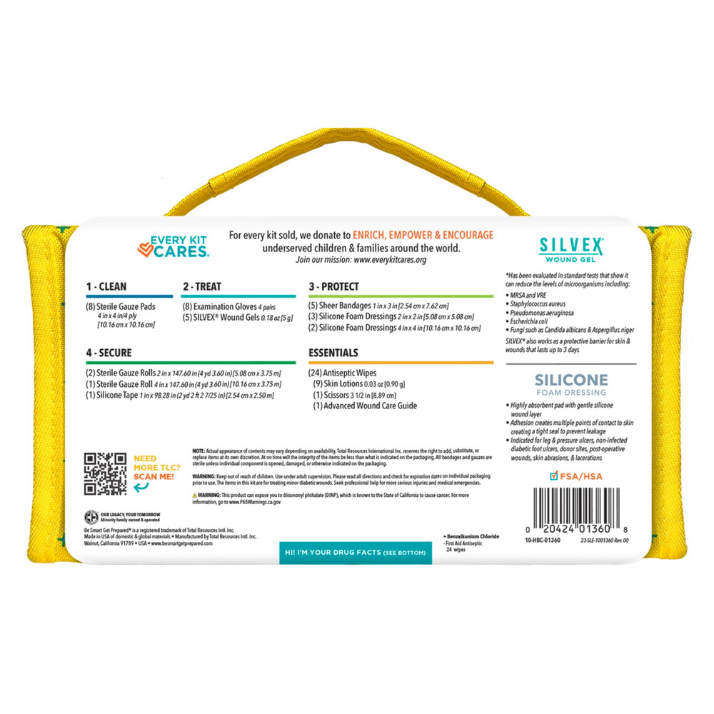 Be Smart Get Prepared silicone tape 1in for secure fixation.