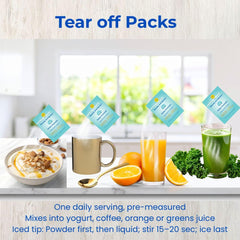 Beach Sandy portable sachets ideal for travel and gym sessions.