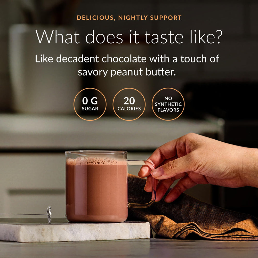 Beam Dream Sleep Powder shows reishi and magnesium for a calming night routine