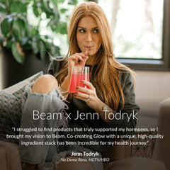 Beam Glow daily-use scene shows easy integration into wellness routines.