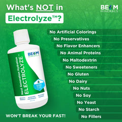 BEAM Minerals Electrolyze dispensing close-up demonstrates easy dosage.