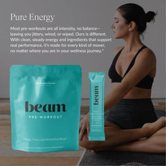 Athlete preparing Beam Pre Workout before training sessions.