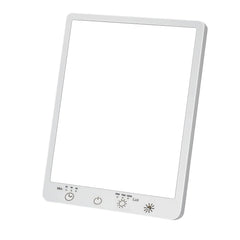 Beamhaus light therapy lamp 10,000 lux glow for energizing morning routines.