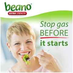 Beano Ultra 800 and whole grains scene highlighting digestion support.