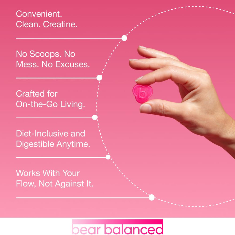 Vegan, keto-friendly Bear Balanced Creatine Gummies