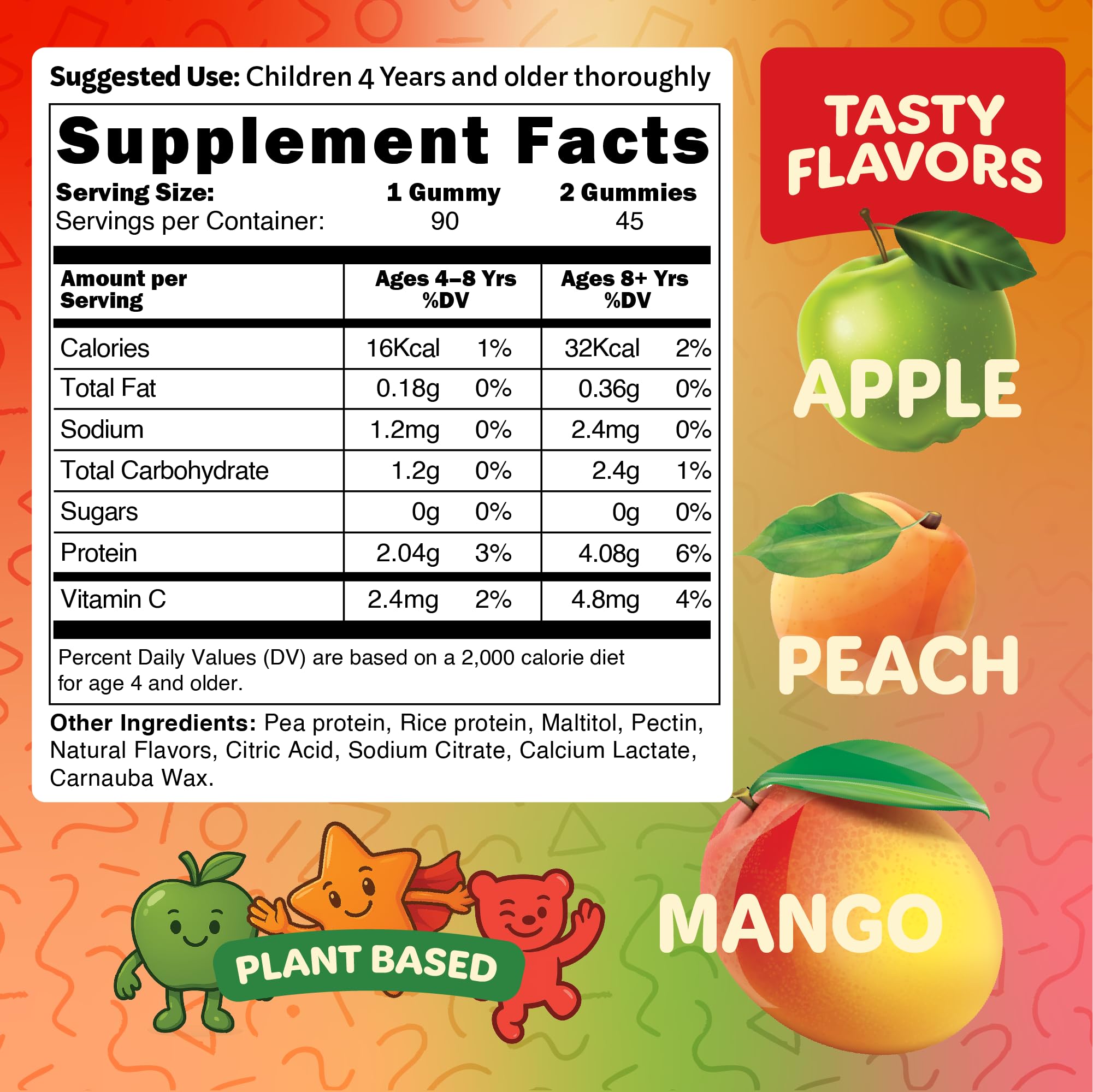 Bear Bites Gummies close-up highlighting natural fruit flavors for kids