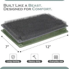 Bear Brush backscratcher with two bristle options for customizable comfort.