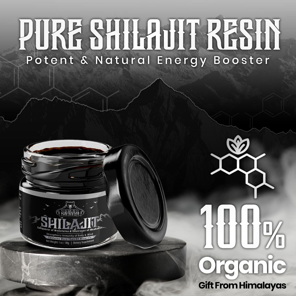 Bear Grips Shilajit daily-use spoon scene for easy dosing