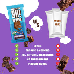Bearded Brothers Yo! Bar kid-friendly packaging: grab-and-go snack for school.