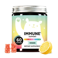 Bears with Benefits Immune Gummies pack shot showing daily immune support in vegan formula
