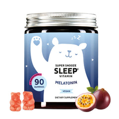 Bears with Benefits melatonin gummies bottle pour for an easy nightly routine.