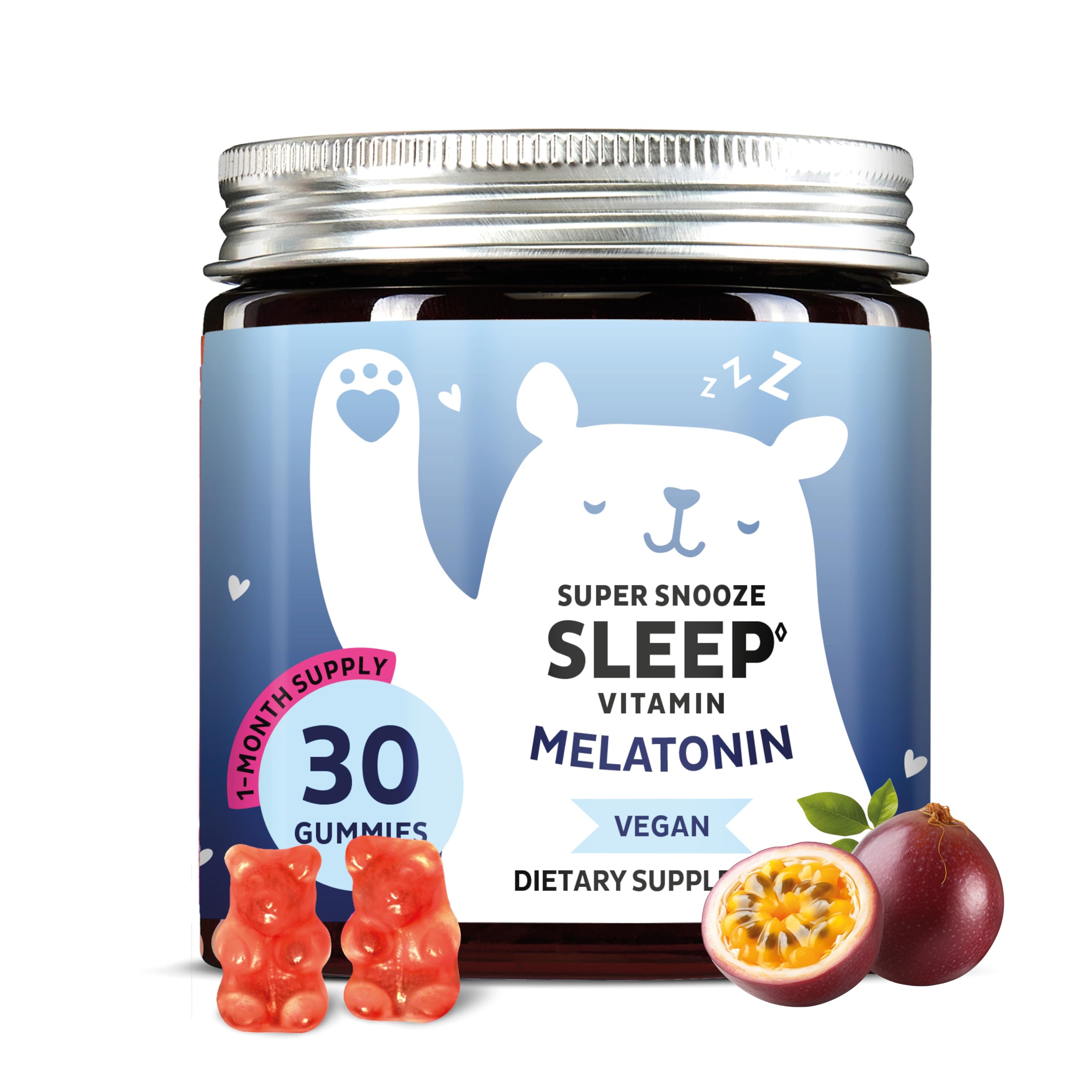 Bears with Benefits melatonin gummies pack for a relaxing nightly routine
