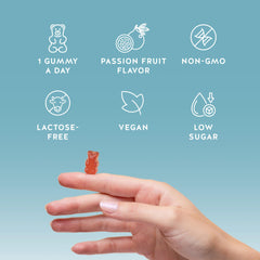 Bears with Benefits vitamin B6 on packaging signaling daytime energy support