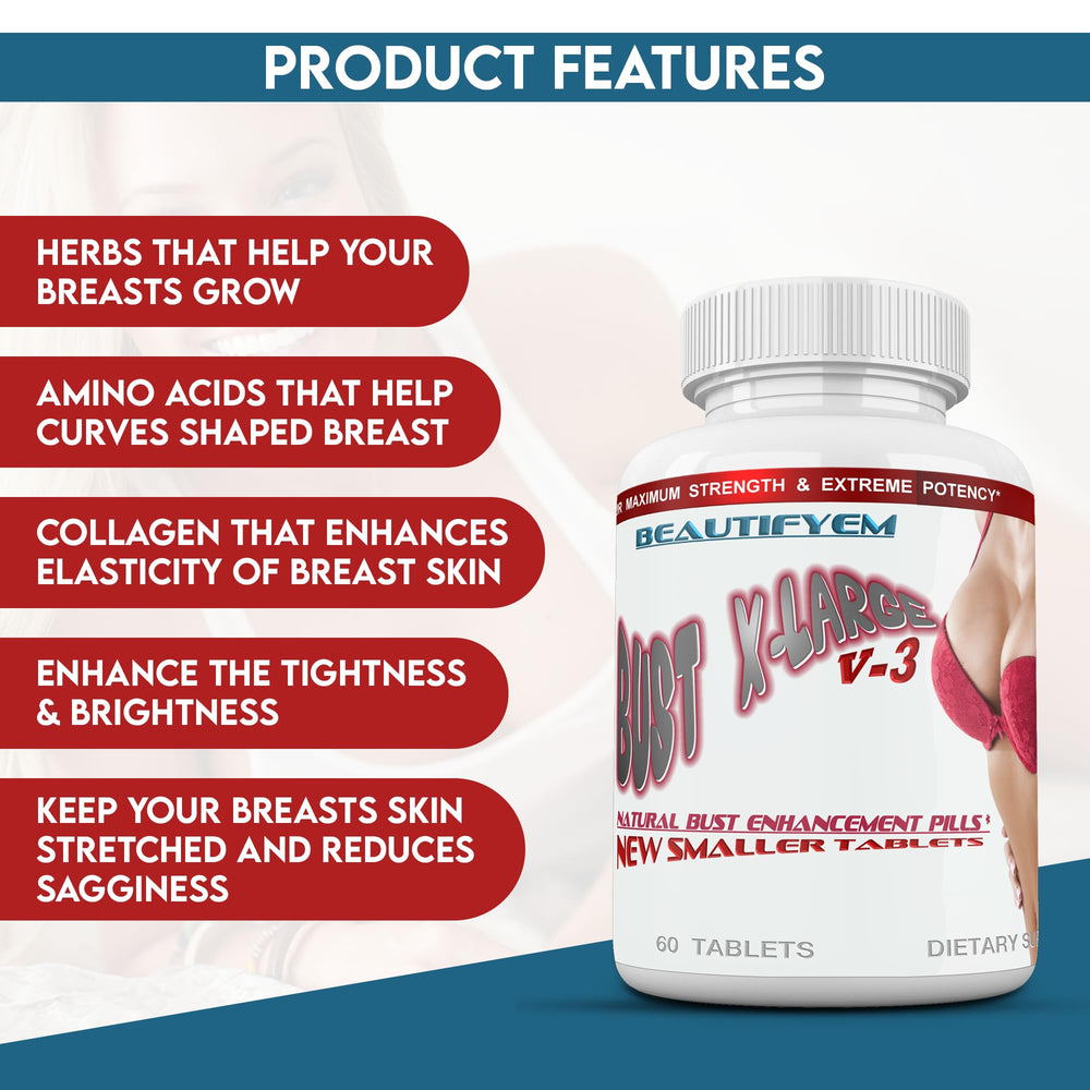 BEAUTIFYEM Bust XL capsules ready for daily use.