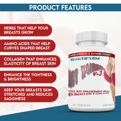 BEAUTIFYEM Bust XL capsules ready for daily use.