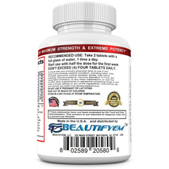 BEAUTIFYEM Bust XL label open showing the natural blend.