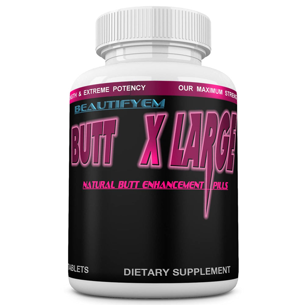 BeautifyEm Butt XL bottle front view shows a natural enhancement journey