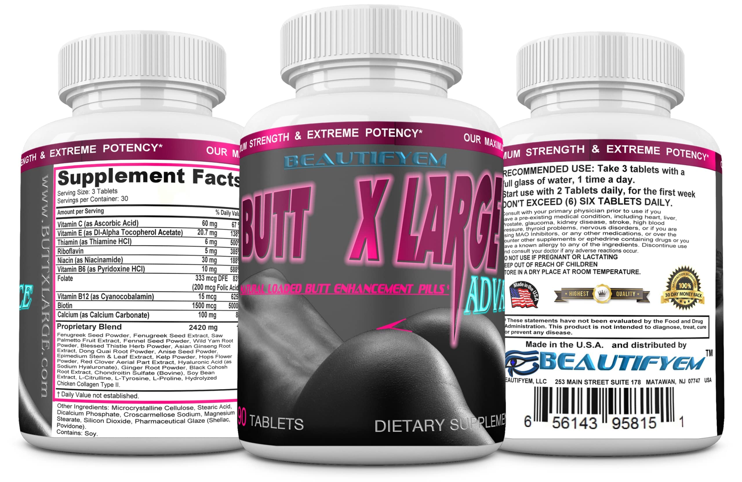 BEAUTIFYEM Butt XL lifestyle image—hint of a firmer, fuller silhouette.