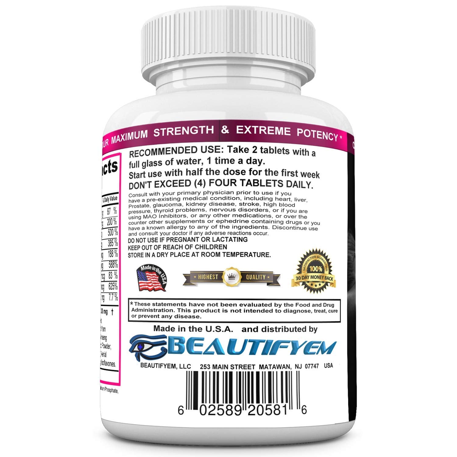 BeautifyEm Butt XL packaging shot conveys USA-made quality