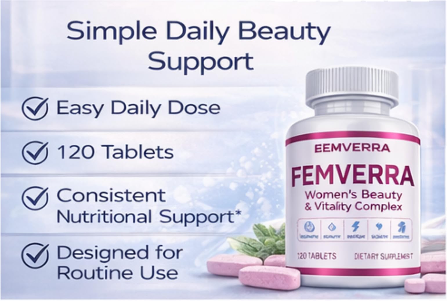 BEAUTIFYEM FEMVERRA energy-caps demonstrates daily stamina support