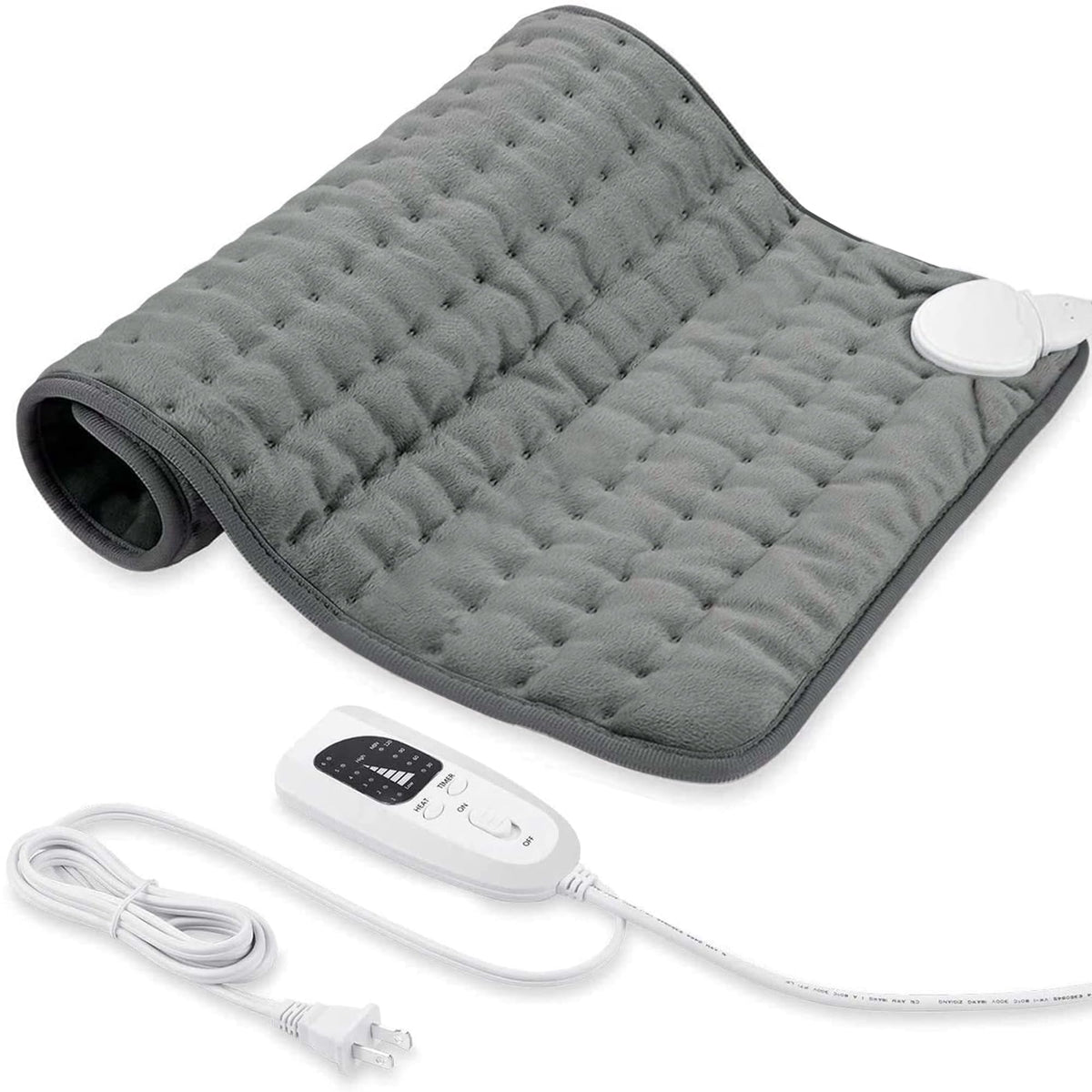 BEAUTIKEN heating pad on back and shoulders for customizable warmth.