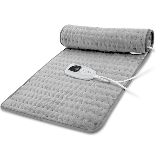 BEAUTIKEN electric heating pad back view delivers targeted warmth for tired back muscles.