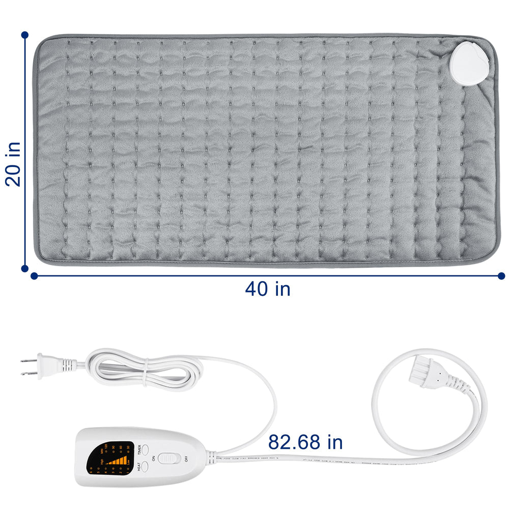 BEAUTIKEN electric heating pad safety features close-up for peace of mind.