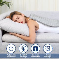 BEAUTIKEN electric heating pad shoulder focuses warmth to ease shoulder stiffness.