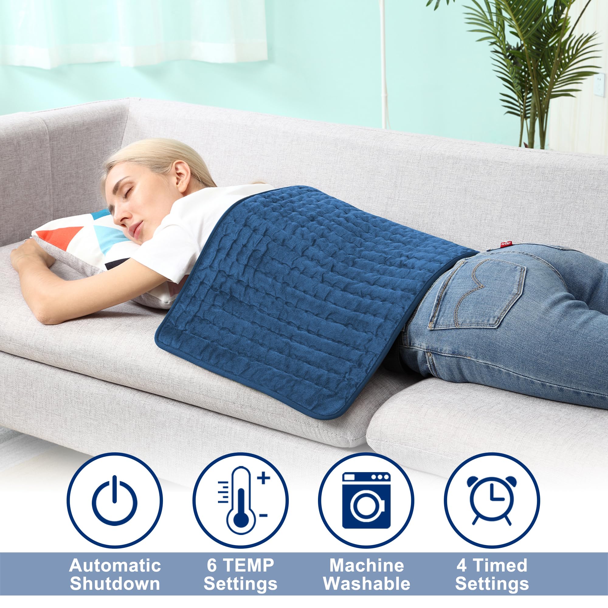 BEAUTIKEN heating pad on the shoulders provides soothing warmth for tense muscles